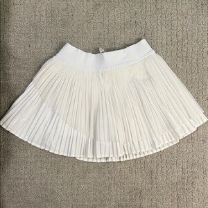 lululemon White Pleated Tennis Skirt
